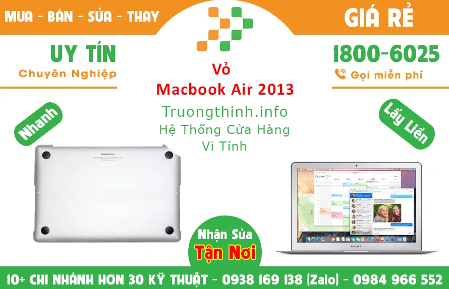 Địa Chỉ Vỏ Macbook Air 2013