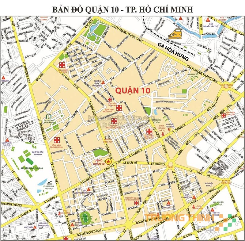 Bản Đồ Hành Chính Quận 10