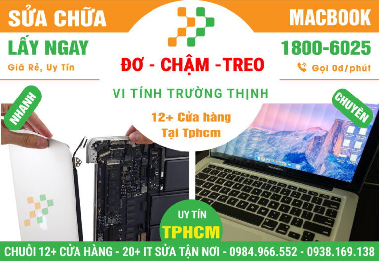 Sửa Chữa Macbook Bị Đơ - Chậm - Treo Máy