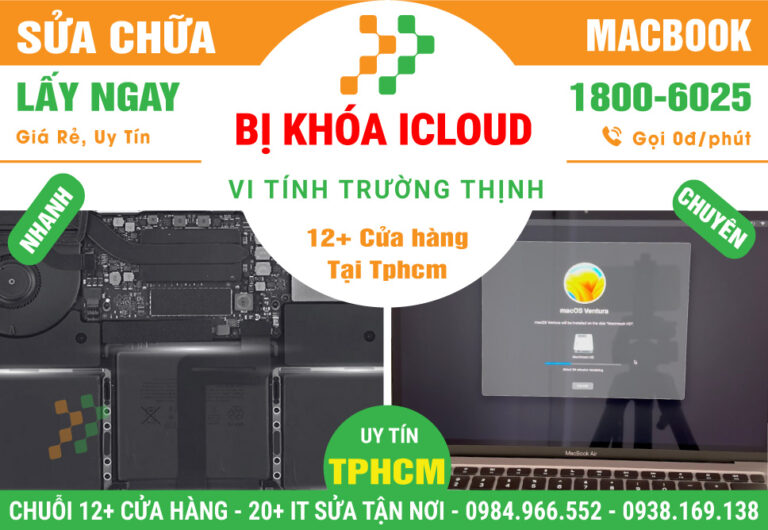 Sửa Chữa Macbook Bị Khóa Icloud - Không Vào Được Máy