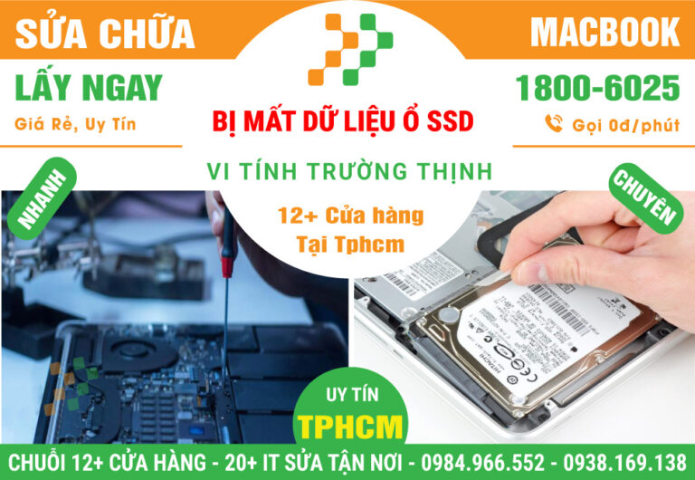 Sửa Chữa Macbook Bị Mất Dữ Liệu - Cần Cứu Data Ổ SSD