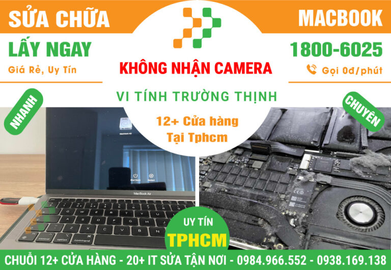 Sửa Chữa Macbook Camera Không Hoạt Động
