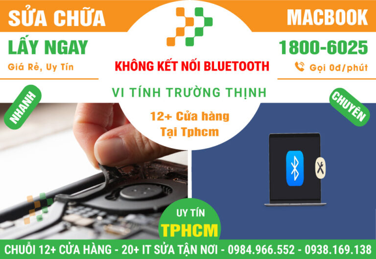 Sửa Chữa Macbook Không Kết Nối Bluetooth
