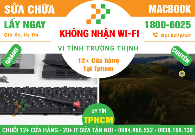 Sửa Chữa Macbook Không Kết Nối Wi-Fi