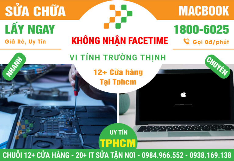 Sửa Chữa Macbook Không Nhận Facetime
