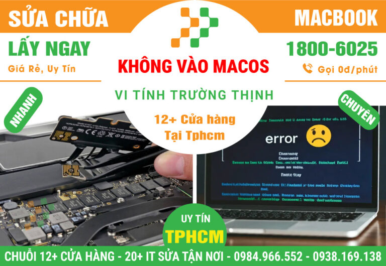 Sửa Chữa Macbook Không Vào Được Macos - Lỗi Hệ Điều Hành