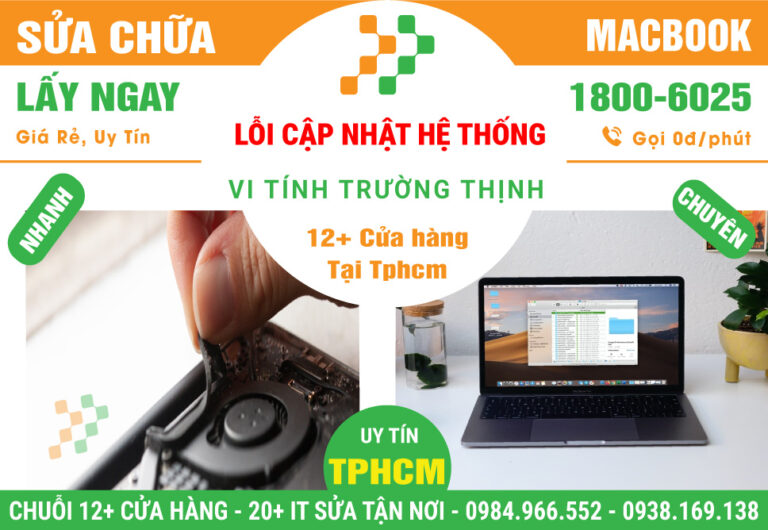 Sửa Chữa Macbook Lỗi Cập Nhật Hệ Thống