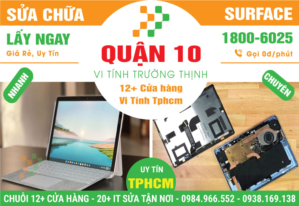 Sửa Surface Quận 10 – Tận Nơi Giá Rẻ