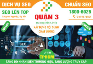 Dịch Vụ SEO Quận 3 – SEO Tổng Thể