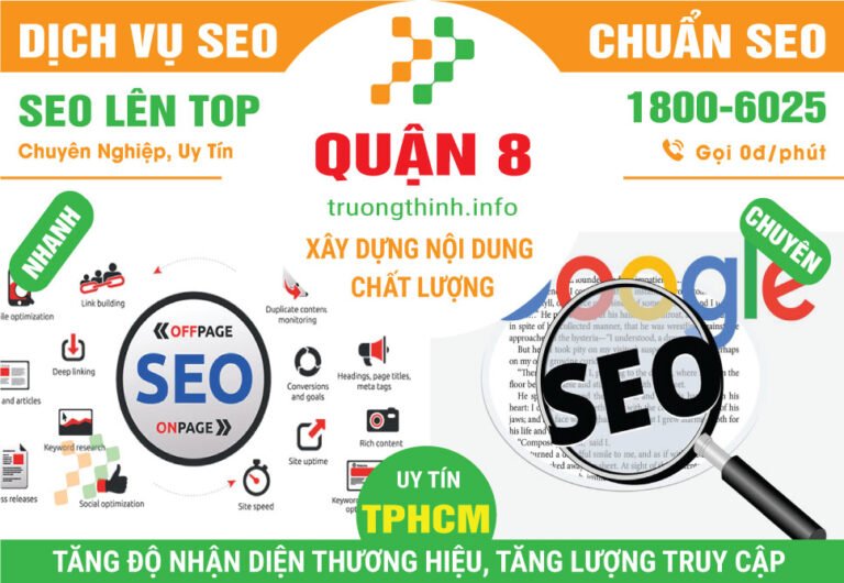 Dịch Vụ SEO Quận 8 – Tối Ưu Hoá Bán Hàng