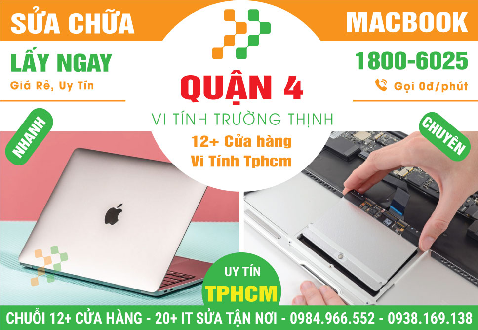 Sửa Macbook quận 4 – Kiểm Tra Miễn Phí