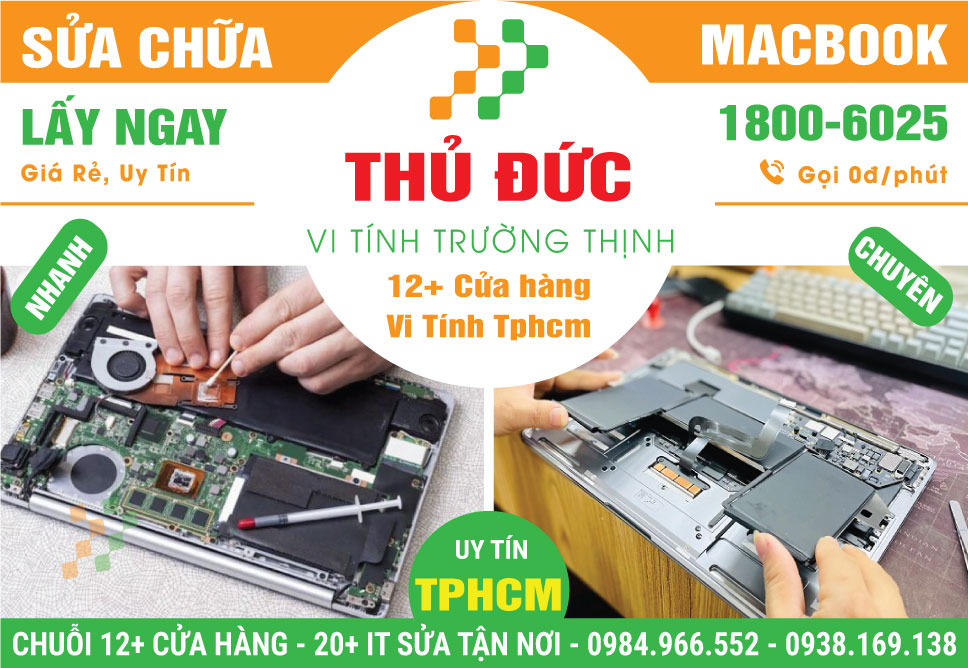 Sửa Macbook Quận Thủ Đức – Uy Tín Lấy Ngay