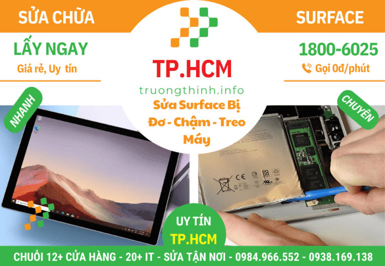 Sửa Chữa Surface Bị Đơ - Chậm - Treo Máy