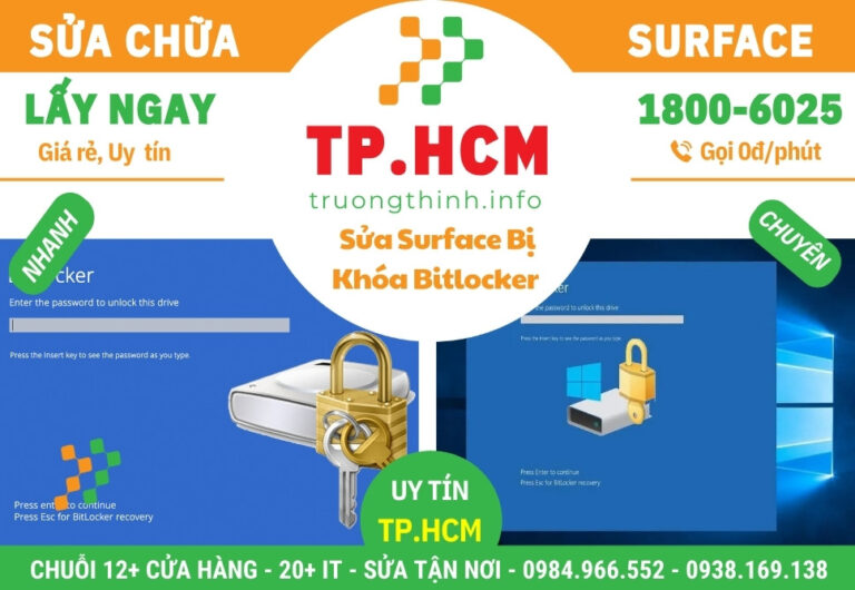 Sửa Surface Bị Khóa Bitlocker