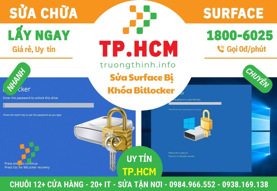 1️⃣【Địa Chỉ】 Sửa Surface Bị Khóa Bitlocker ™