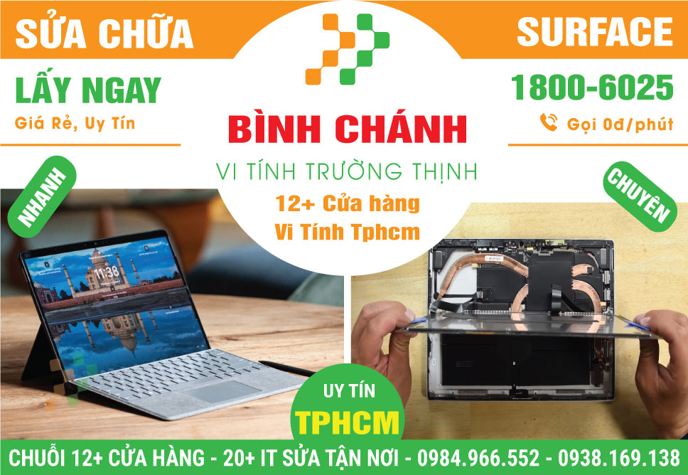 Sửa Surface Quận Bình Chánh – Uy Tín Giá Tốt