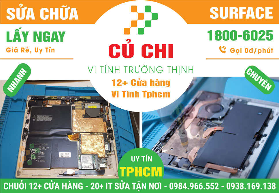 Sửa Surface Huyện Củ Chi – Sửa Nhanh Giá Rẻ