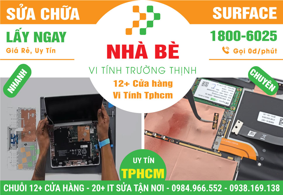 Sửa Surface Huyện Nhà Bè – Sửa Lấy Ngay