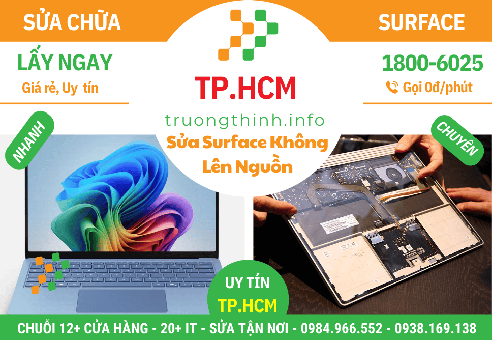 Sửa Chữa Surface Không Lên Nguồn – Sập Nguồn
