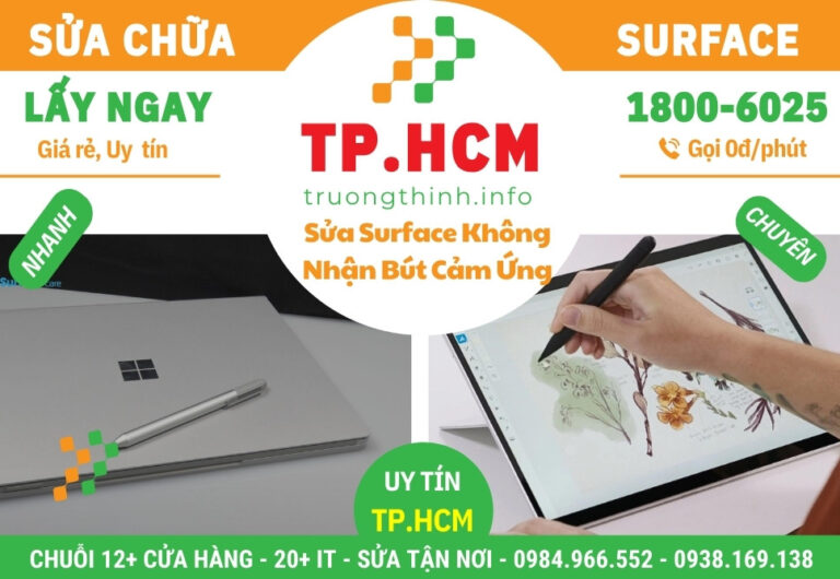 Sửa Chữa Surface Không Nhận Bút Cảm Ứng