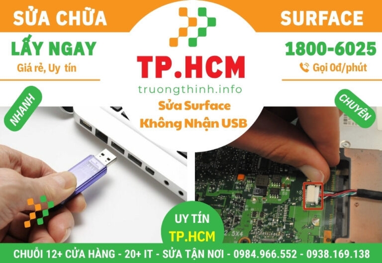 Sửa Surface Không Nhận USB - Thiết Bị Ngoài