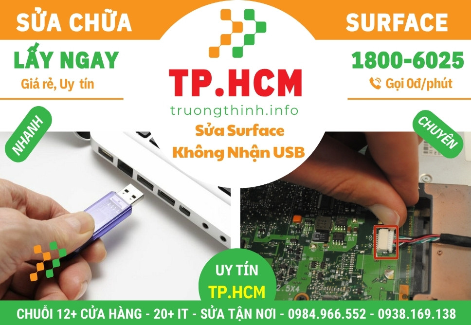 Sửa Surface Không Nhận USB – Thiết Bị Ngoài