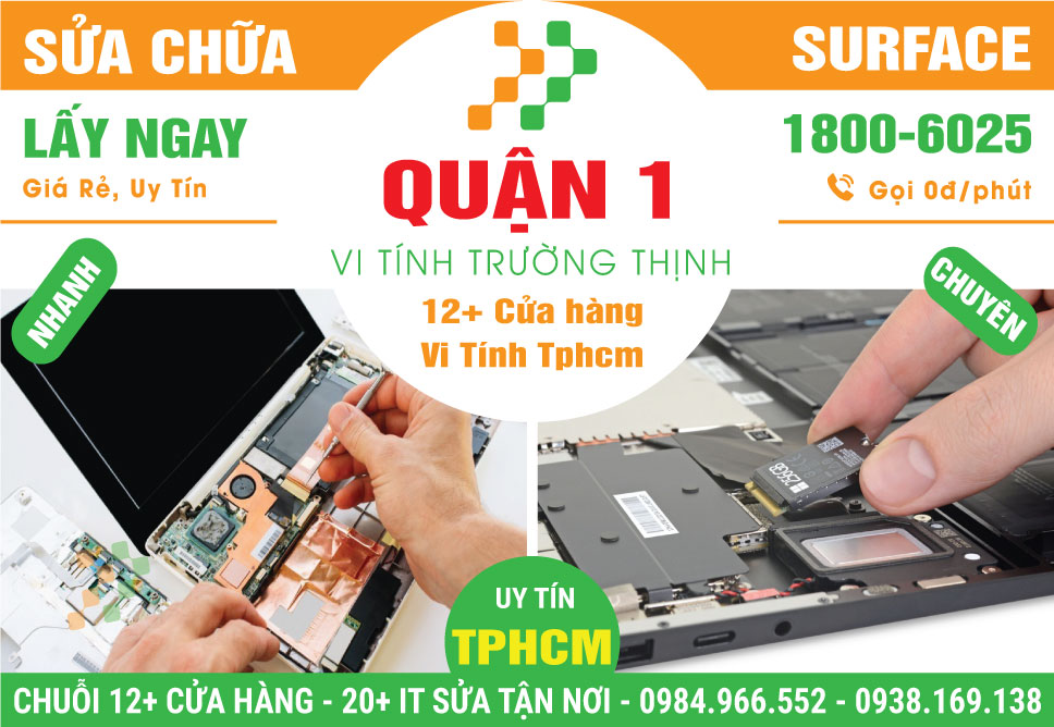 Sửa Surface Quận 1 – Giá Rẻ Nhanh Chóng