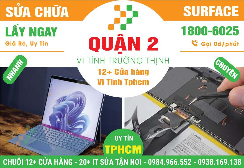 Sửa Surface quận 2 – Giá Rẻ Lấy Liền
