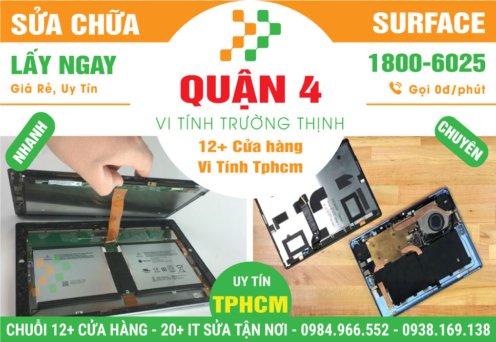 Sửa Surface Quận 4 – Chuyên Nghiệp Tận Nhà