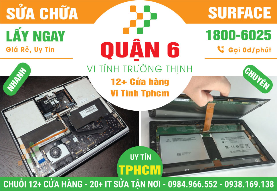 Sửa Surface Quận 6 – Sửa Nhanh Lấy Liền