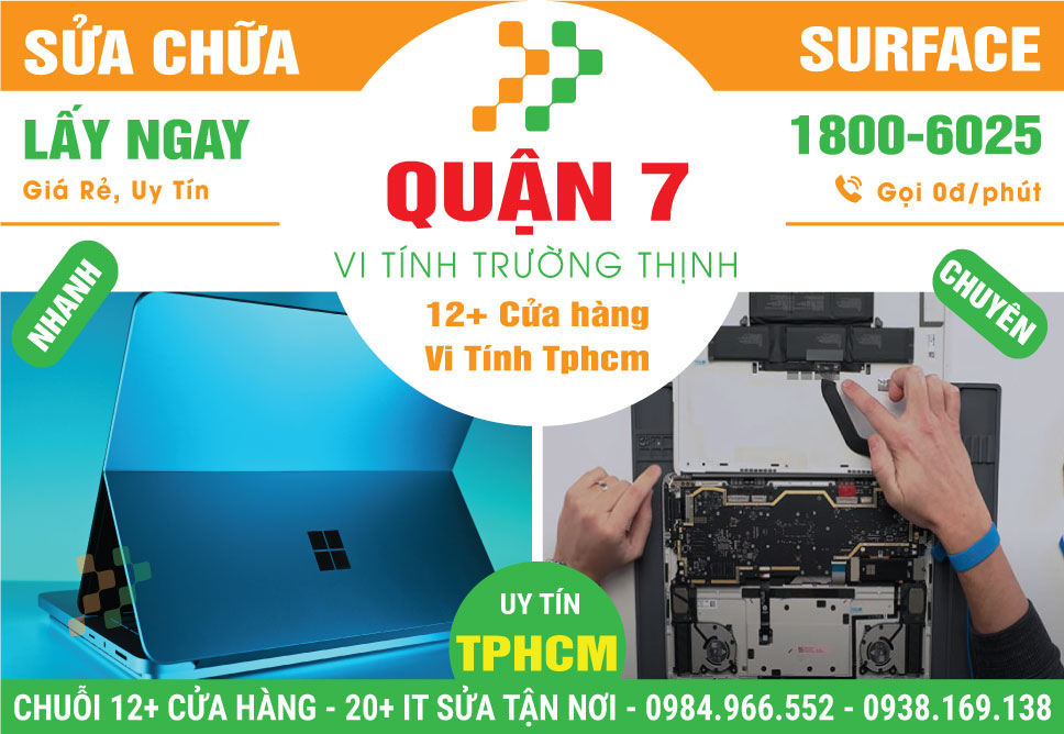 Sửa Surface Quận 7 – Sửa Lấy Ngay Uy Tín