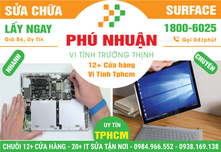 Sửa Surface Quận Phú Nhuận – Sửa Lấy Liền