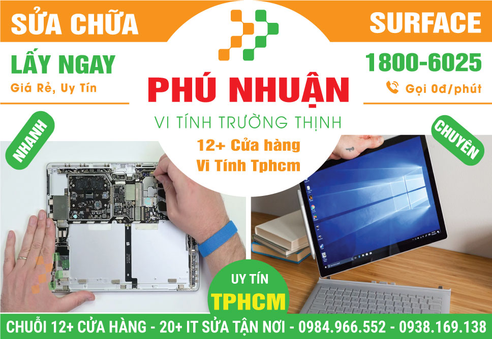 Sửa Surface Quận Phú Nhuận – Sửa Lấy Liền