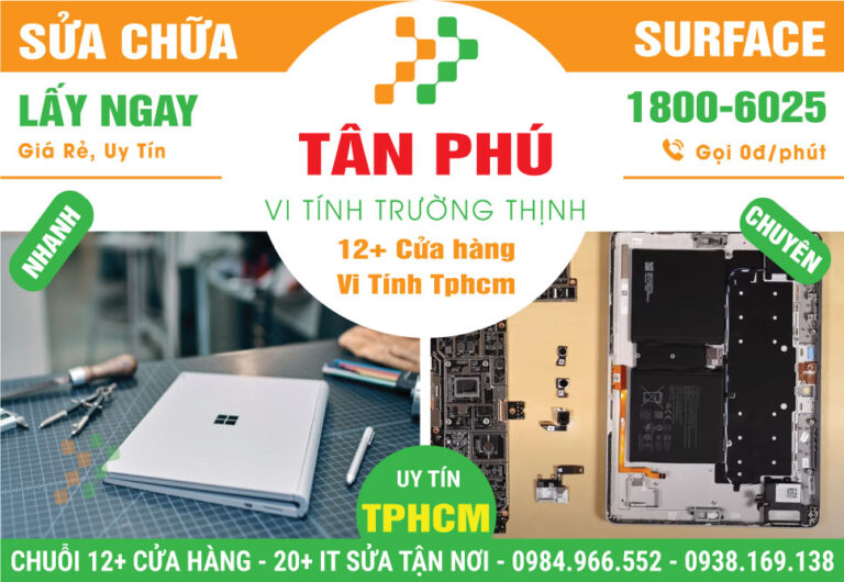 Sửa Surface Quận Tân Phú – Sửa Lấy Ngay