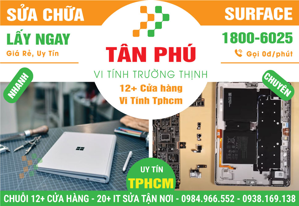Sửa Surface Quận Tân Phú – Sửa Lấy Ngay