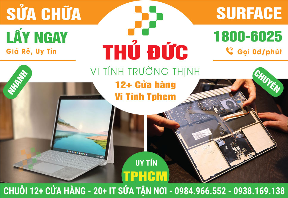 Sửa Surface Quận Thủ Đức – Giá Rẻ Tận Nơi