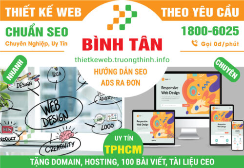 Thiết Kế Website Tại Quận Bình Tân - Chuẩn SEO Chuyên Nghiệp