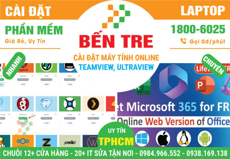 Cài Đặt Máy Tính Online Tại Bến Tre