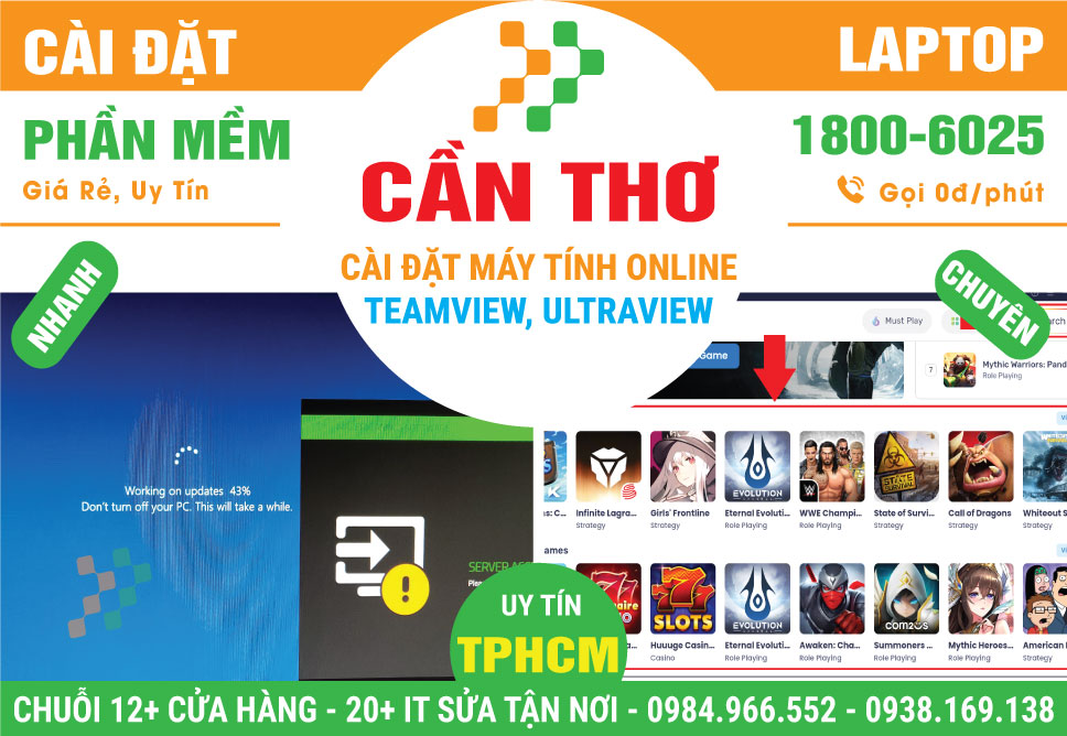 Cài Đặt Máy Tính Online Tại Cần Thơ