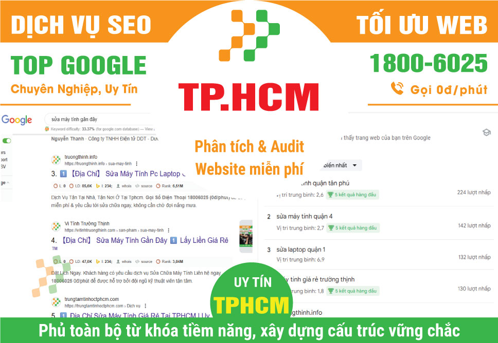 dịch vụ SEO chuyên nghiệp tại TP.HCM