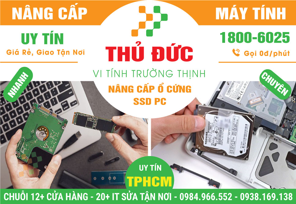 Lắp Ổ Cứng SSD PC Tại Quận Thủ Đức | Giá Rẻ, Tận Nơi