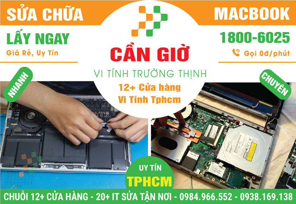 Sửa Macbook Huyện Cần Giờ Lấy Liền
