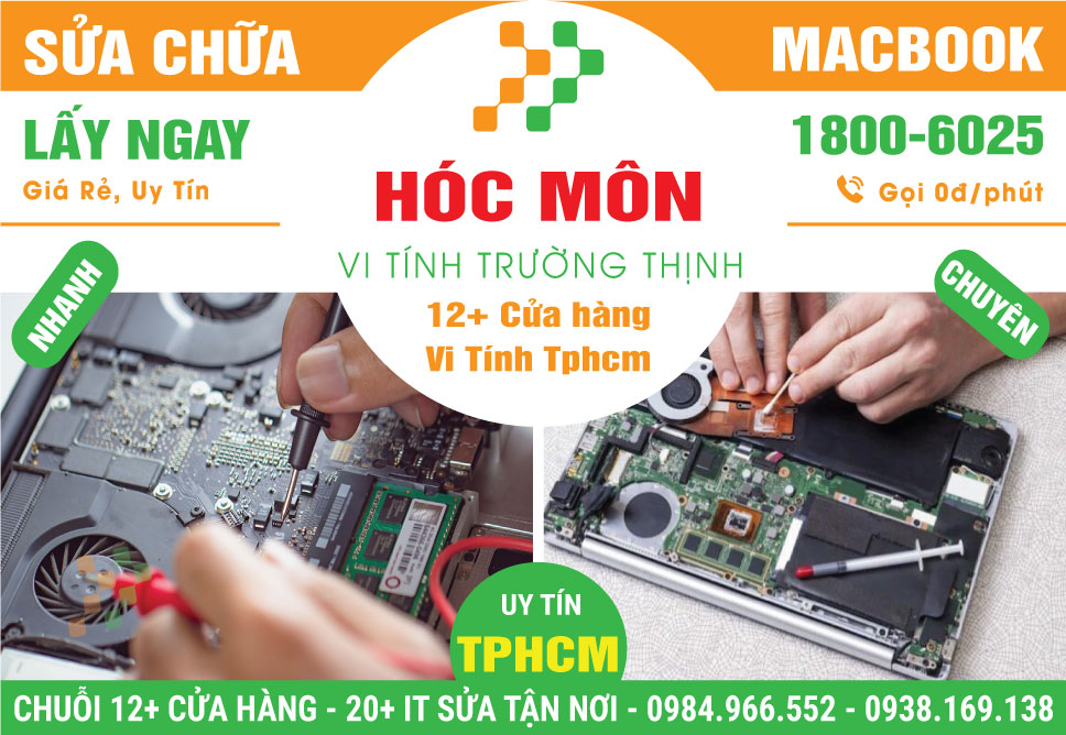 Sửa Macbook Huyện Hóc Môn Lấy Liền