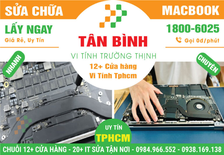 Sửa Macbook Quận Tân Bình - Sửa Trong Ngày