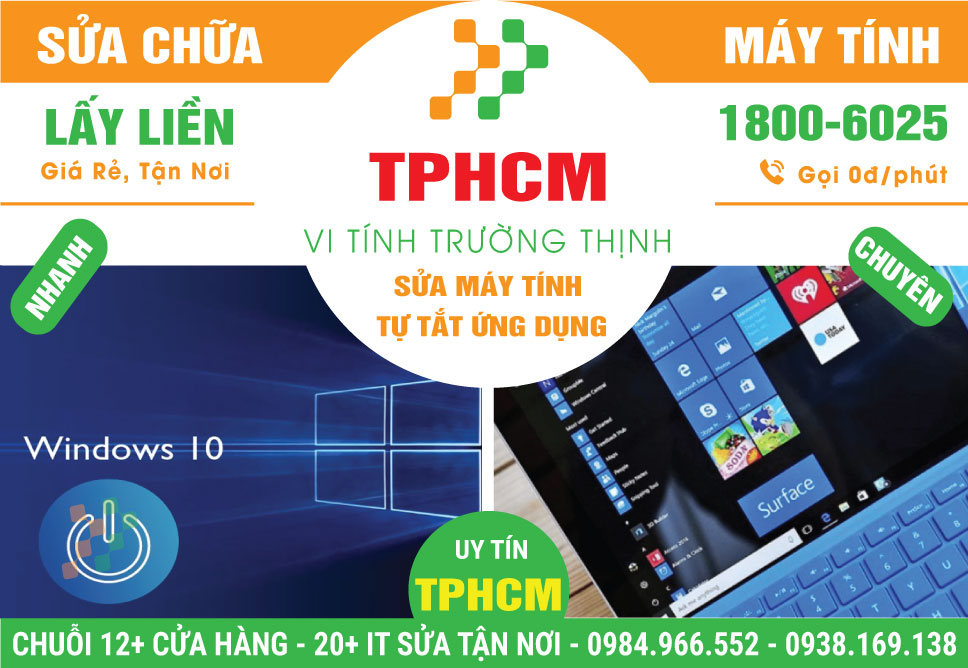 Địa Chỉ Sửa Máy Tính Tự Tắt Ứng Dụng TPHCM