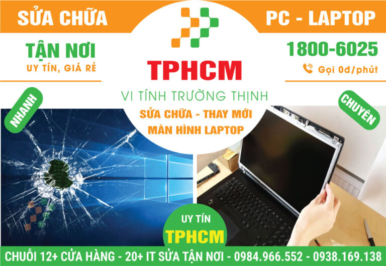 Địa Chỉ Sửa Laptop Vỡ Màn Hình – Thay Màn Hình Chính Hãng Tại TPHCM