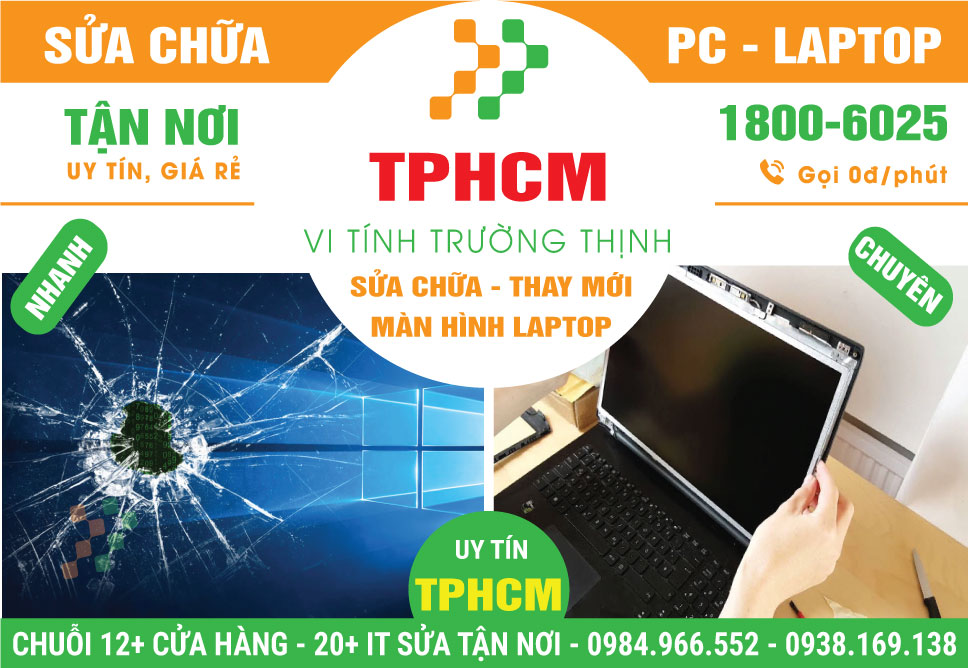 Sửa Laptop Vỡ Màn Hình – Thay Màn Hình Chính Hãng Tại TPHCM