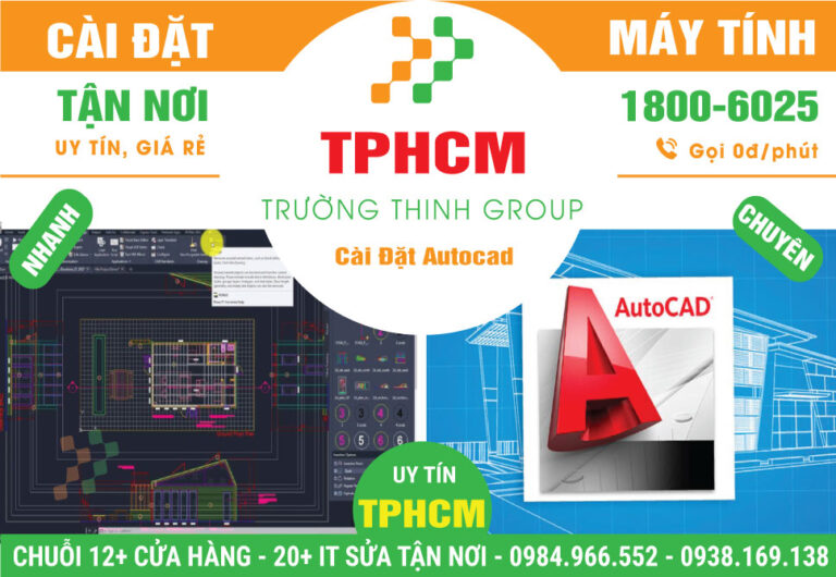 Địa Chỉ Cài Đặt Phần Mềm Autocad - DỊch Vụ Tận Nơi TPHCM