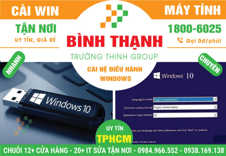Địa Chỉ Cài Win Quận Bình Thạnh – Dịch Vụ Tận Nhà