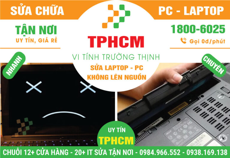 Địa Chỉ Sửa Laptop Không Lên Nguồn | Giá Rẻ, Uy Tín